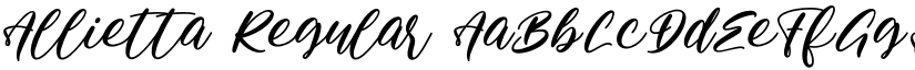 Allietta Regular font