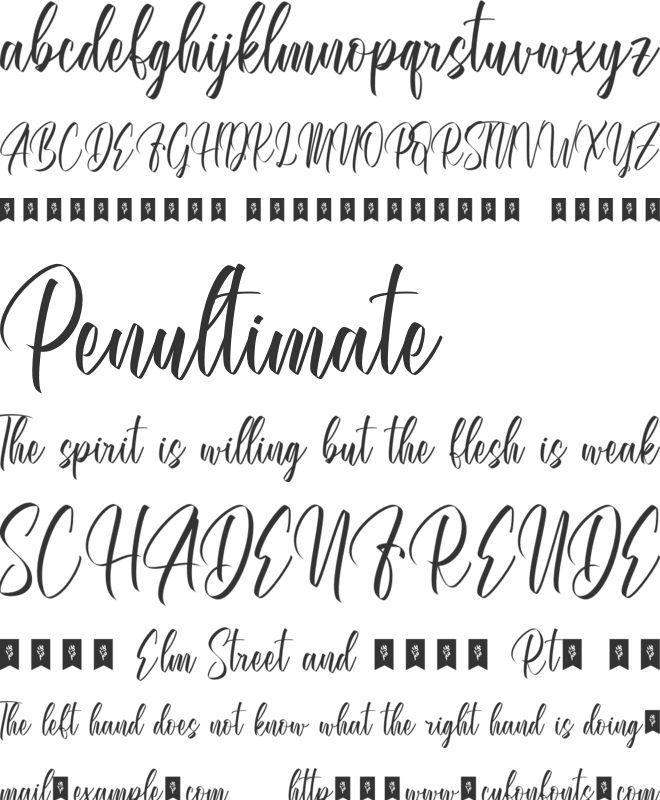 Amstallova font preview