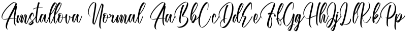 Amstallova Normal font