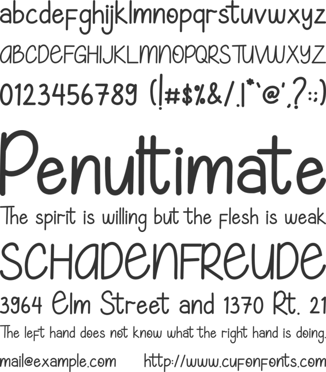 Lovelly Autumn font preview