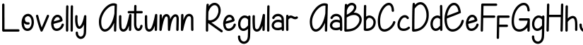 Lovelly Autumn Regular font