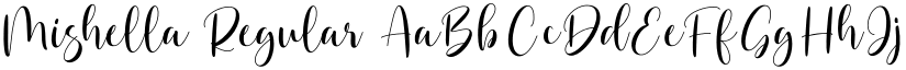 Mishella Regular font