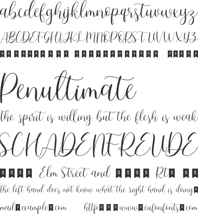 Mother Vanilla font preview