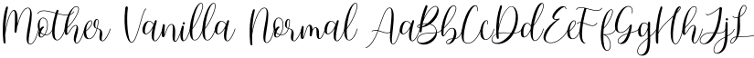 Mother Vanilla Normal font