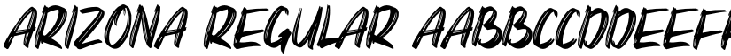 Arizona Regular font