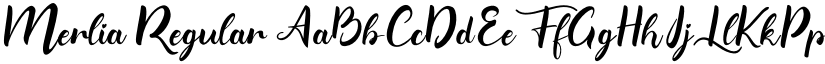 Merlia Regular font