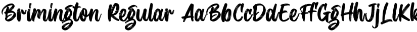 Brimington Regular font