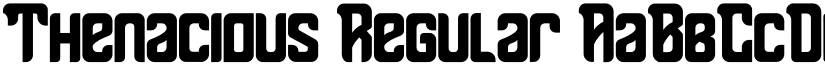 Thenacious Regular font