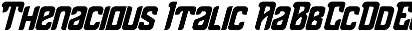 Thenacious Italic font