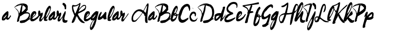 a Berlari Regular font