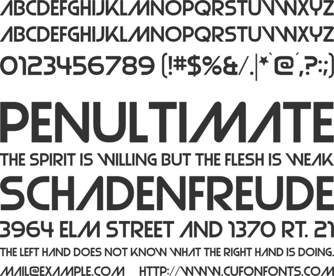 Strasua font preview