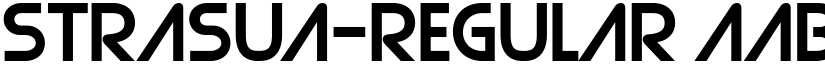 Strasua-Regular font