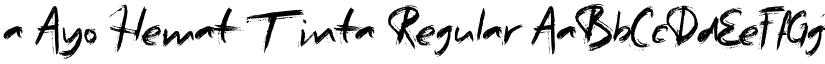 a Ayo Hemat Tinta Regular font