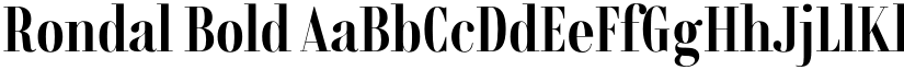 Rondal Bold font