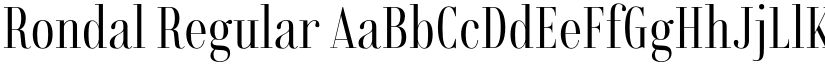 Rondal Regular font