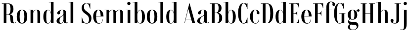 Rondal Semibold font