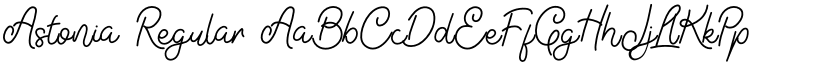 Astonia Regular font