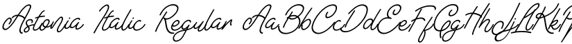 Astonia Italic Regular font