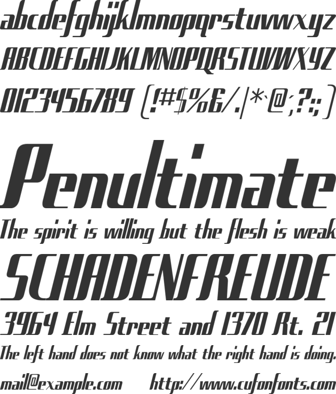 Sad Films font preview