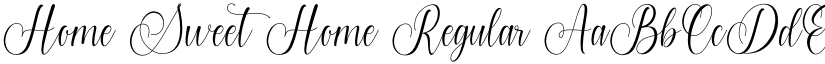 Home Sweet Home Regular font