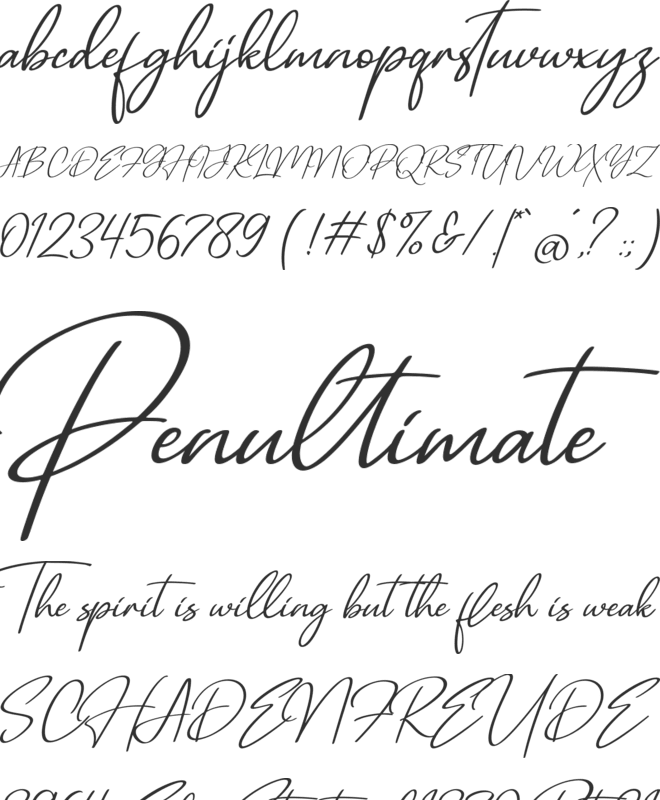 Herland font preview