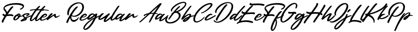 Fostter Regular font