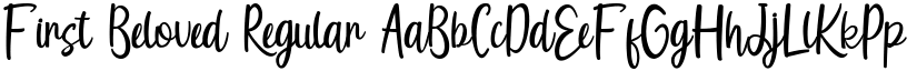 First Beloved Regular font