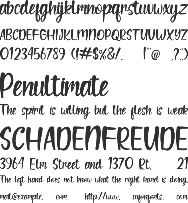 Your dream font preview