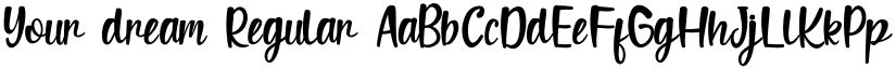 Your dream Regular font