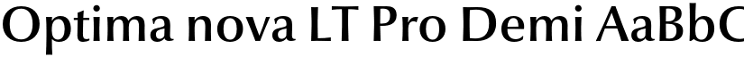 Optima nova LT Pro Demi font