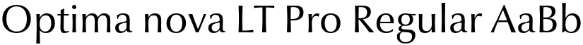 Optima nova LT Pro font download