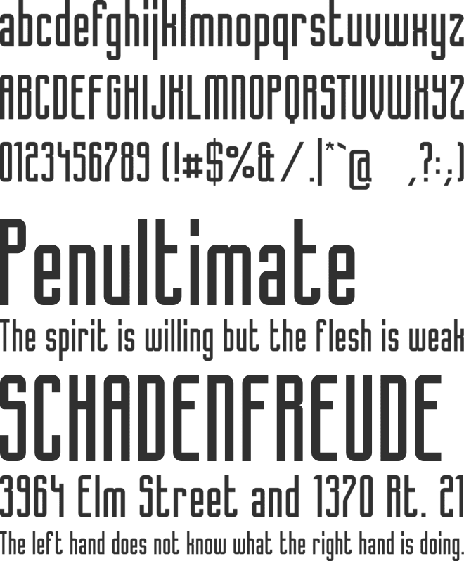 Popincourt 1981 font preview