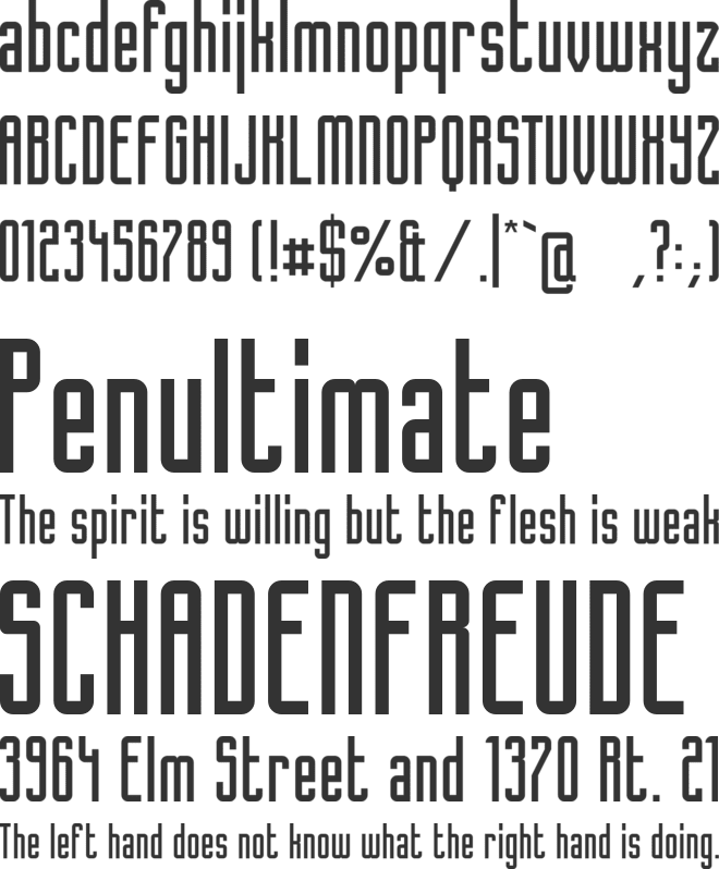 Popincourt 1981 font preview