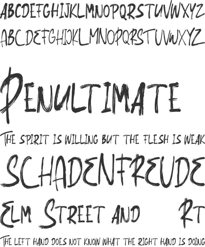 The Loccosta FREE font preview