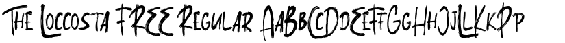 The Loccosta FREE Regular font