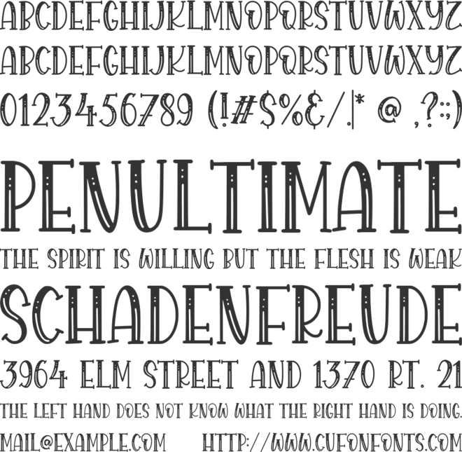 Royalbean font preview