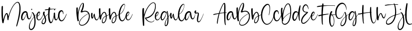 Majestic Bubble Regular font