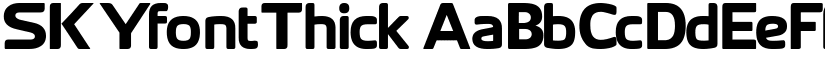 SKYfontThick font