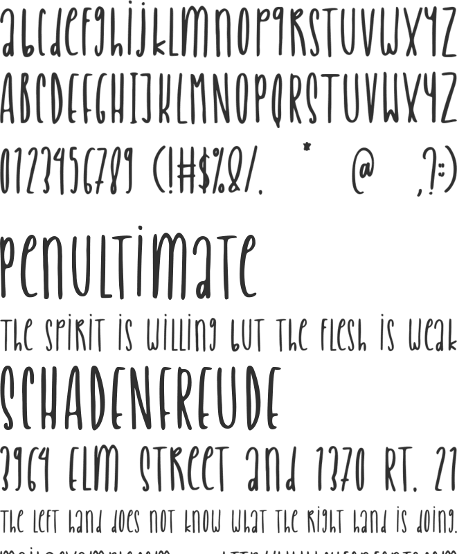 Delight Cookies font preview