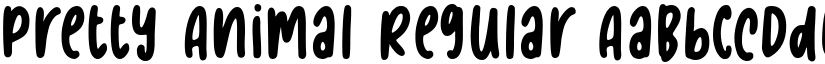 Pretty Animal Regular font