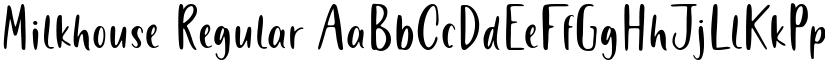 Milkhouse Regular font