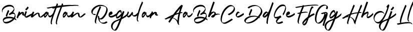 Brinattan Regular font