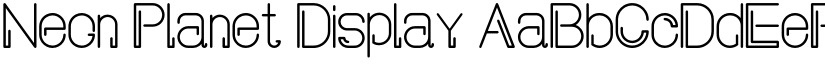 Neon Planet Display font