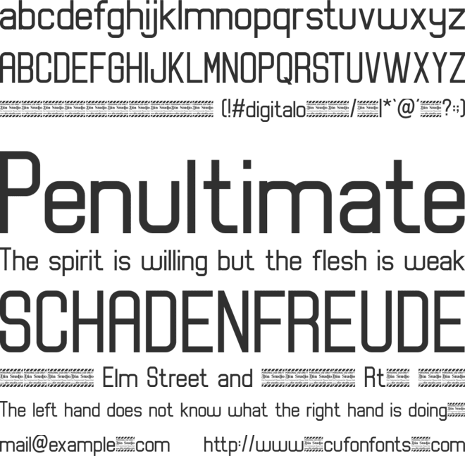 Digitalo Personal Use font preview