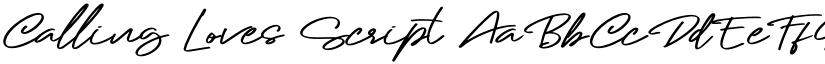 Calling Loves Script font