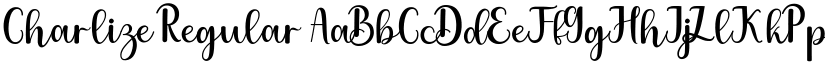 Charlize Regular font