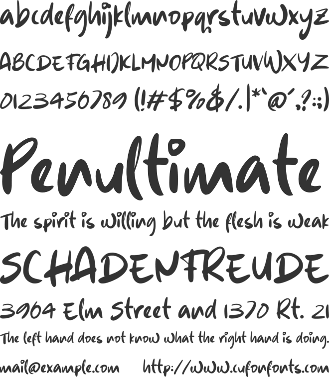 Wamatto font preview