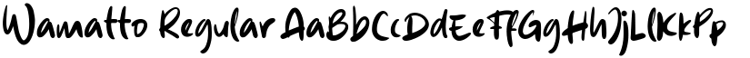 Wamatto Regular font