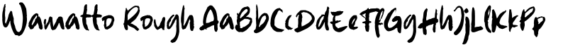 Wamatto Rough font