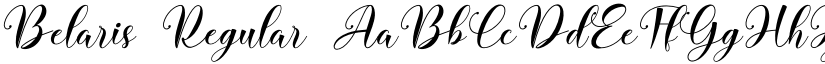 Belaris Regular font
